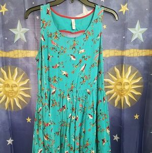 Bird Print Dress